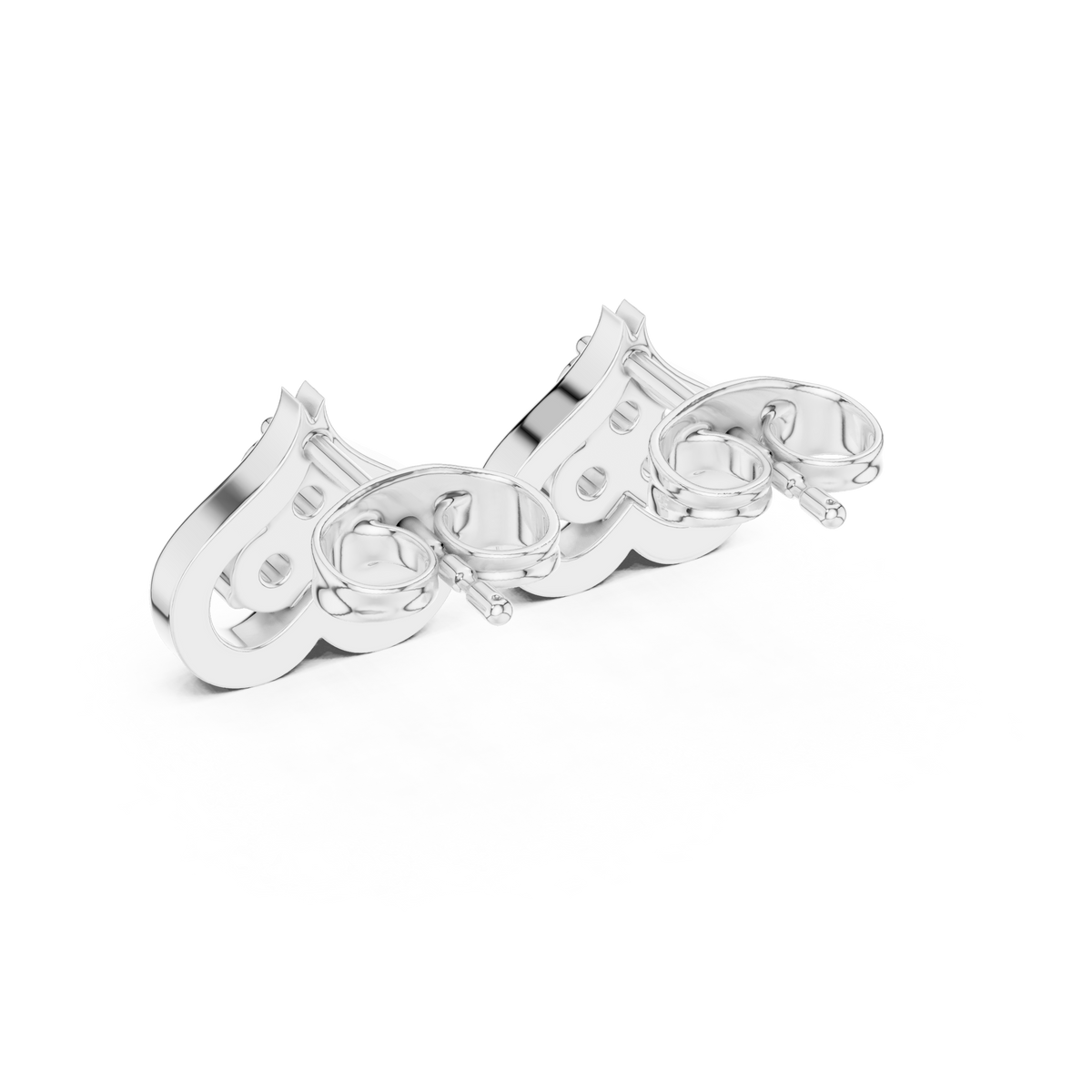 Trinity Heartleaf Cluster Diamond Studs