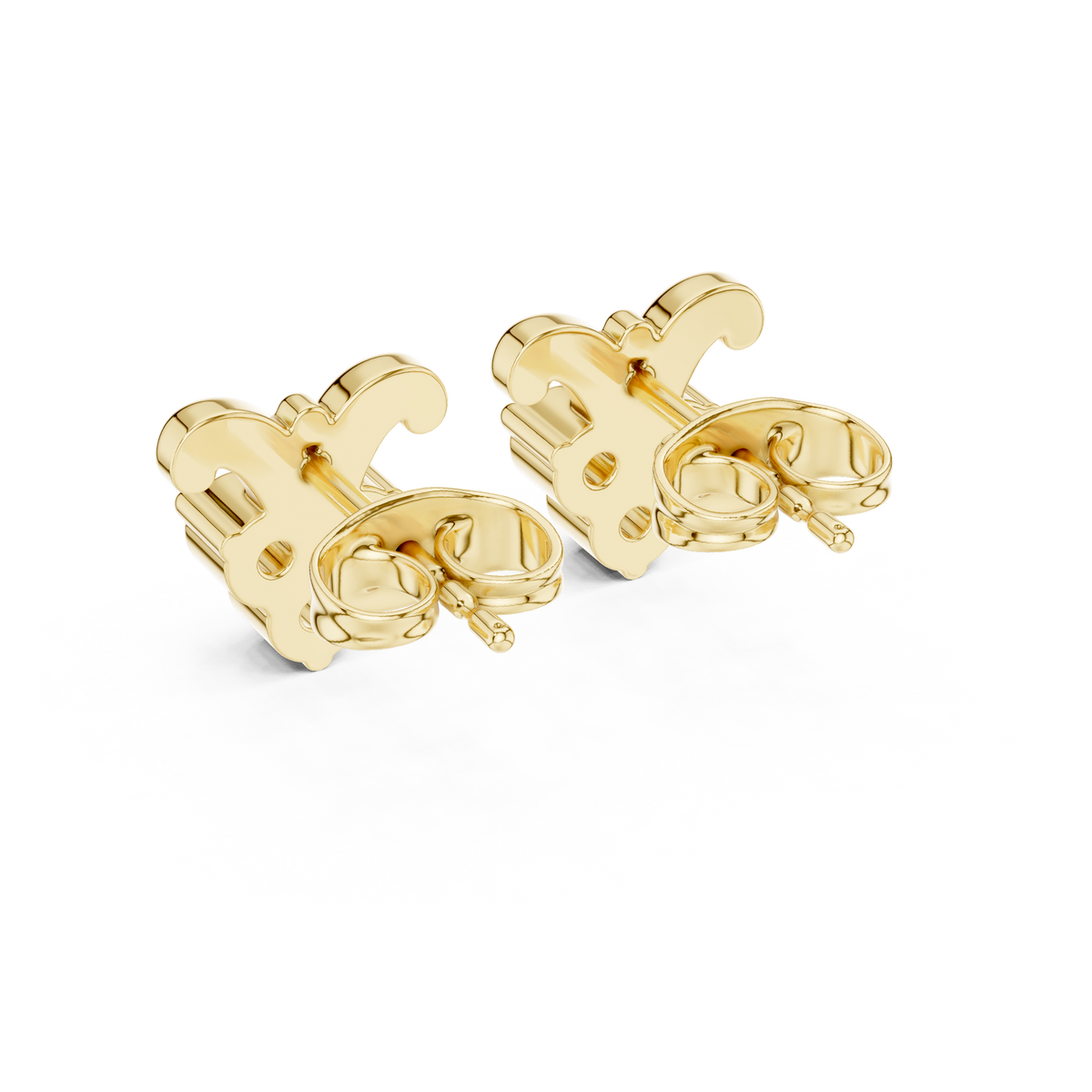 Bow Petal Trinity Diamond Studs