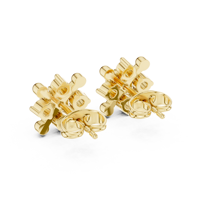 Compass Bloom Cluster Diamond Studs