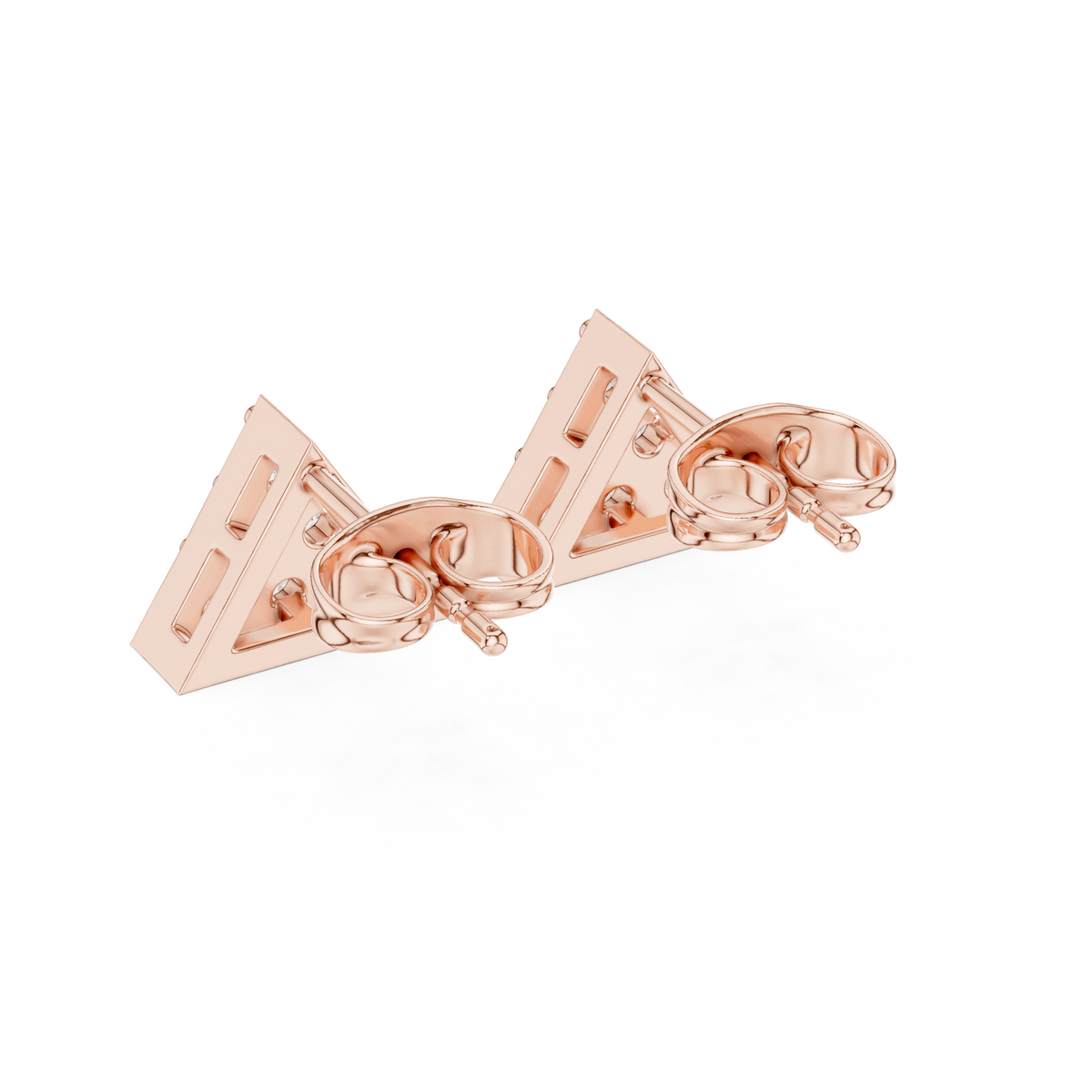 Triangular Mosaic Cluster Diamond Studs