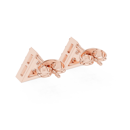 Triangular Mosaic Cluster Diamond Studs