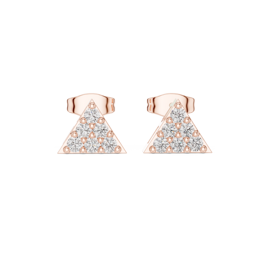 Triangular Mosaic Cluster Diamond Studs