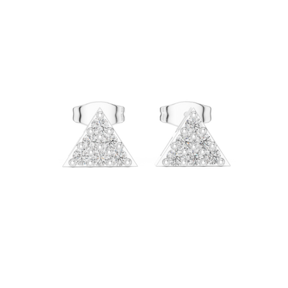 Triangular Mosaic Cluster Diamond Studs