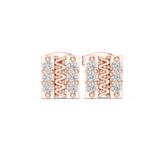 Linear Prism Cluster Diamond Studs