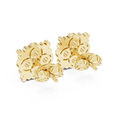 Regal Quatrefoil Bloom Diamond Studs