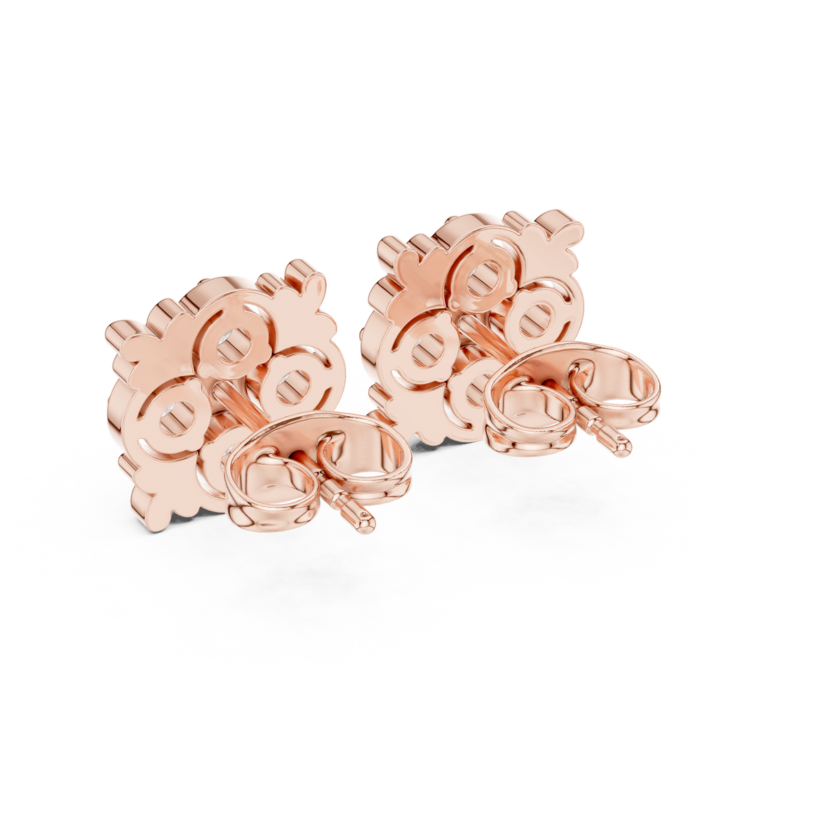 Regal Quatrefoil Bloom Diamond Studs