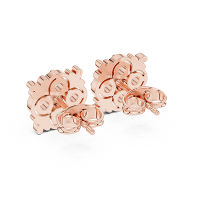 Regal Quatrefoil Bloom Diamond Studs