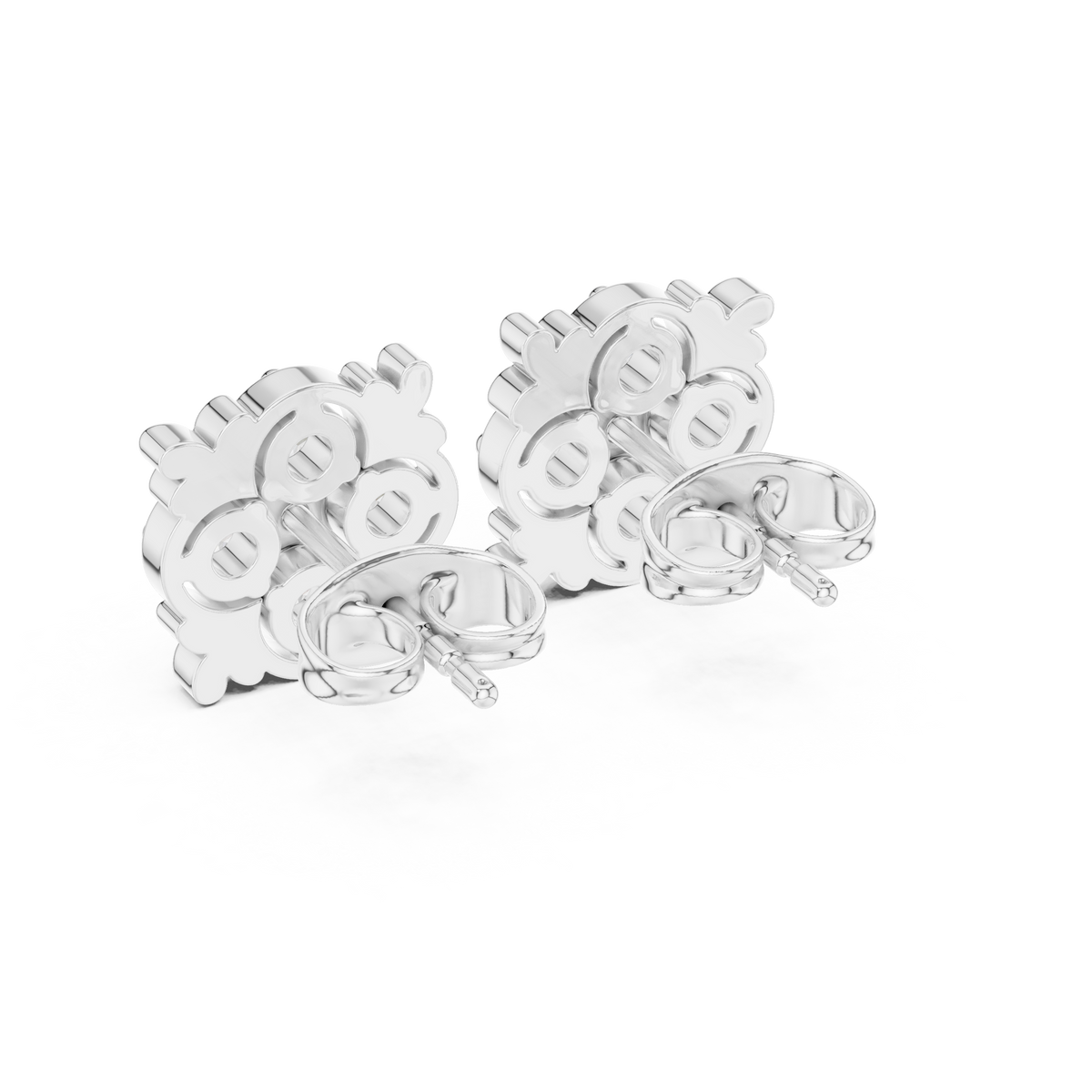 Regal Quatrefoil Bloom Diamond Studs