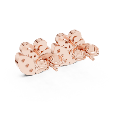 Filigree Heart Crest Diamond Studs