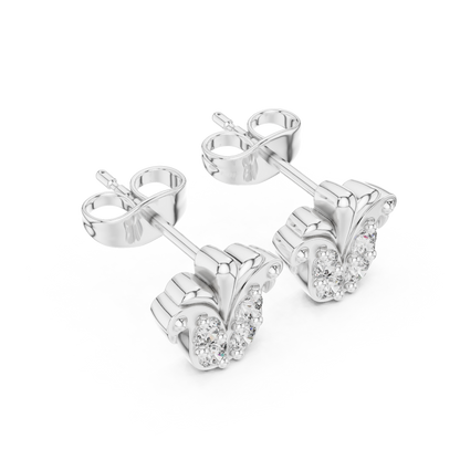 Acanthus Crest Quartet Diamond Studs