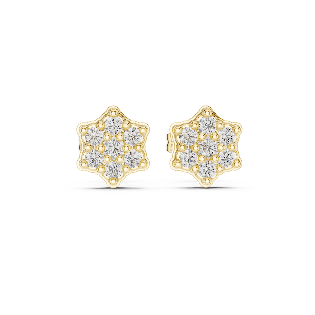 Regal Petal Mosaic Diamond Studs