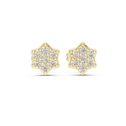 Regal Petal Mosaic Diamond Studs