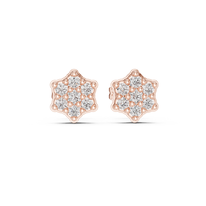 Regal Petal Mosaic Diamond Studs