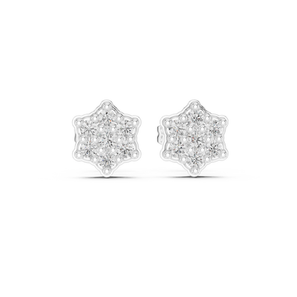 Regal Petal Mosaic Diamond Studs