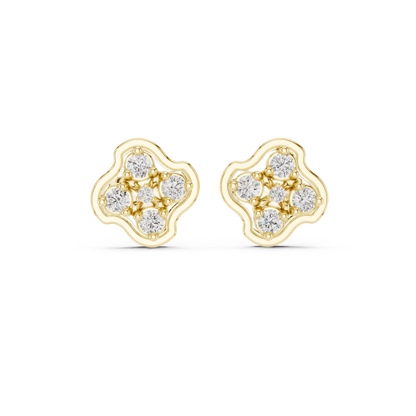 Petal Crown Quintet Diamond Studs