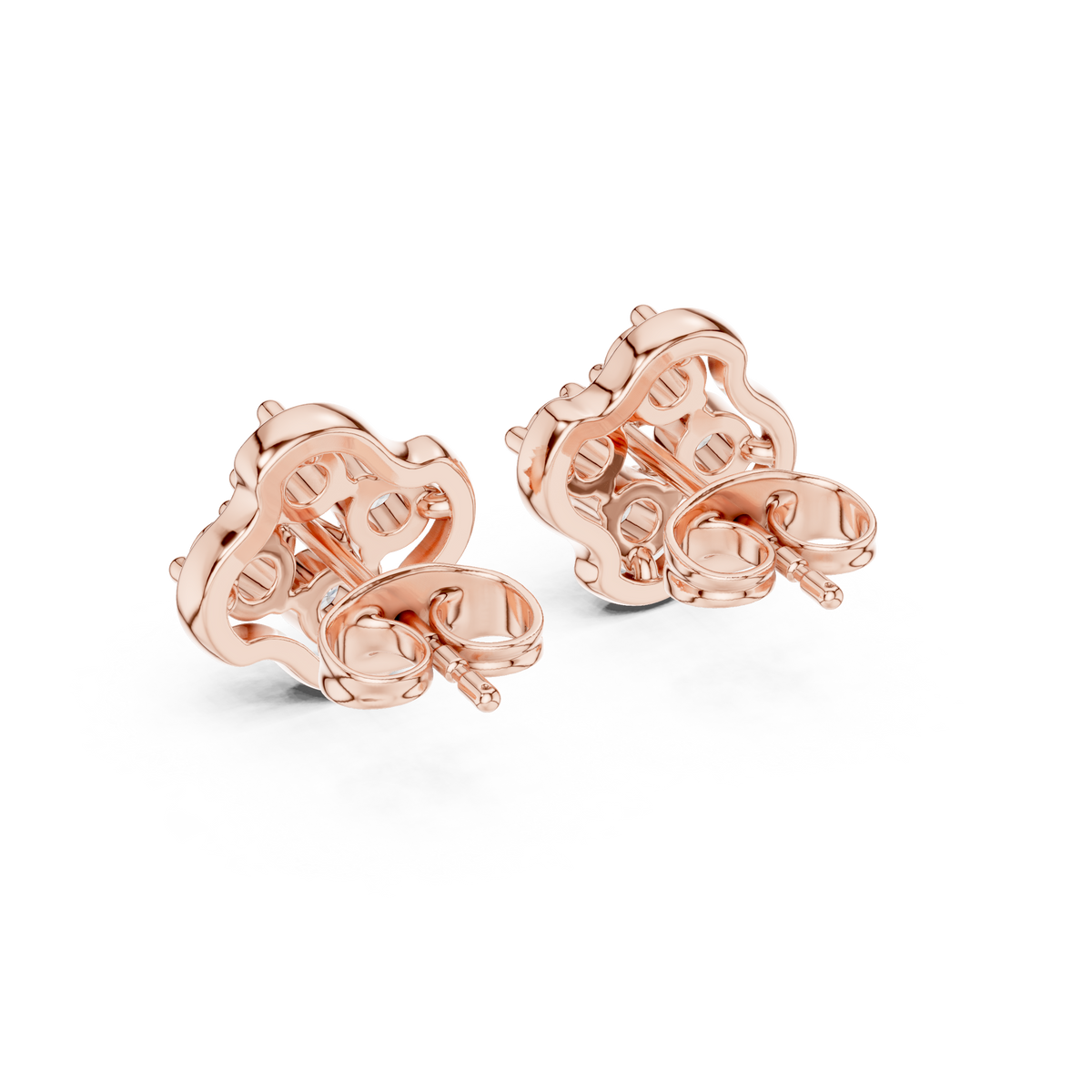 Petal Crown Quintet Diamond Studs