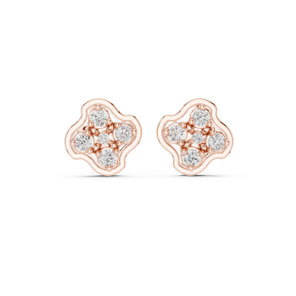 Petal Crown Quintet Diamond Studs