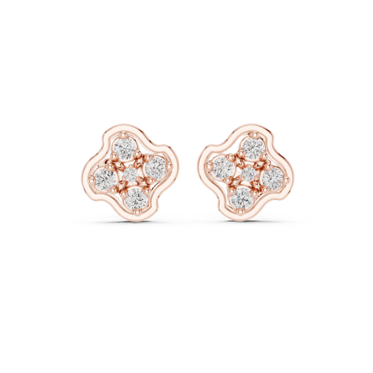 Petal Crown Quintet Diamond Studs