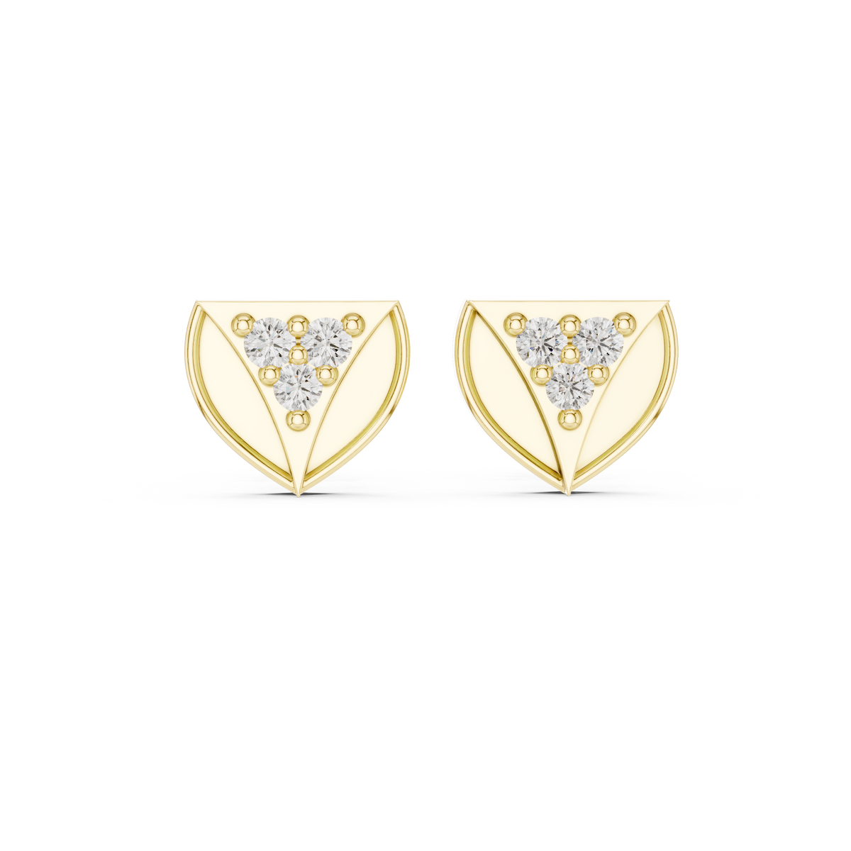 Prism Triad Frame Diamond Studs