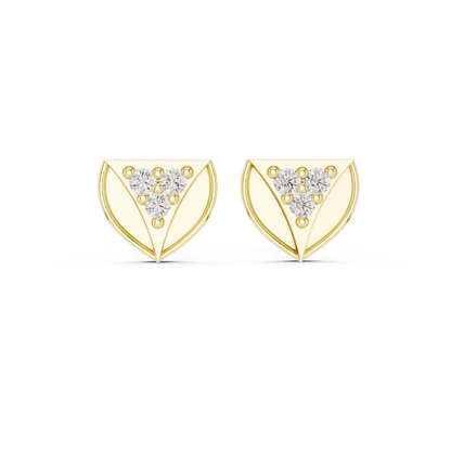 Prism Triad Frame Diamond Studs