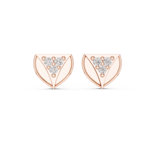 Prism Triad Frame Diamond Studs