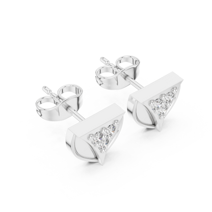 Prism Triad Frame Diamond Studs