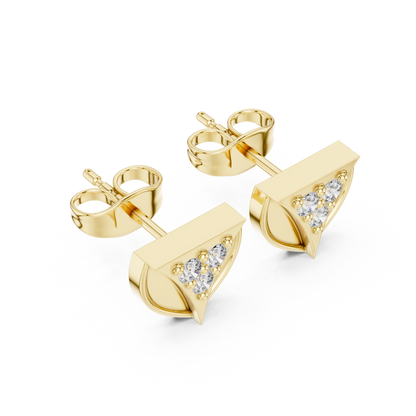 Prism Triad Frame Diamond Studs