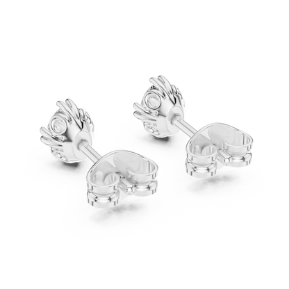 Elviera Oval Diamond Petal Studs