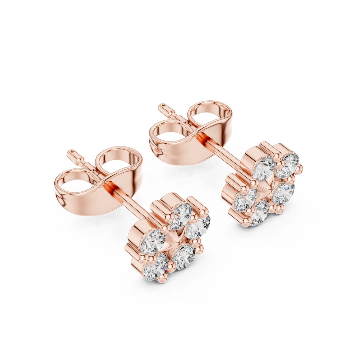Celestial Five Point Diamond Studs