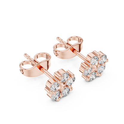 Celestial Five Point Diamond Studs