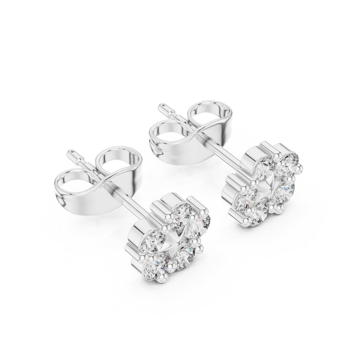 Celestial Five Point Diamond Studs