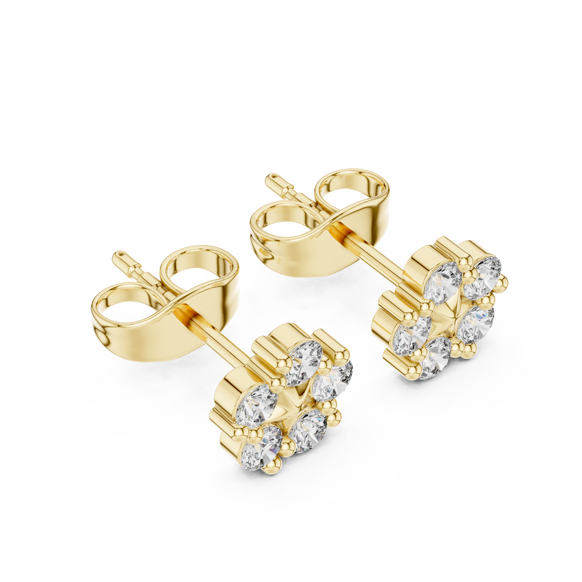 Celestial Five Point Diamond Studs