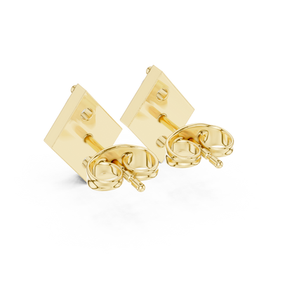 Prism Triad Diamond Geometric Studs