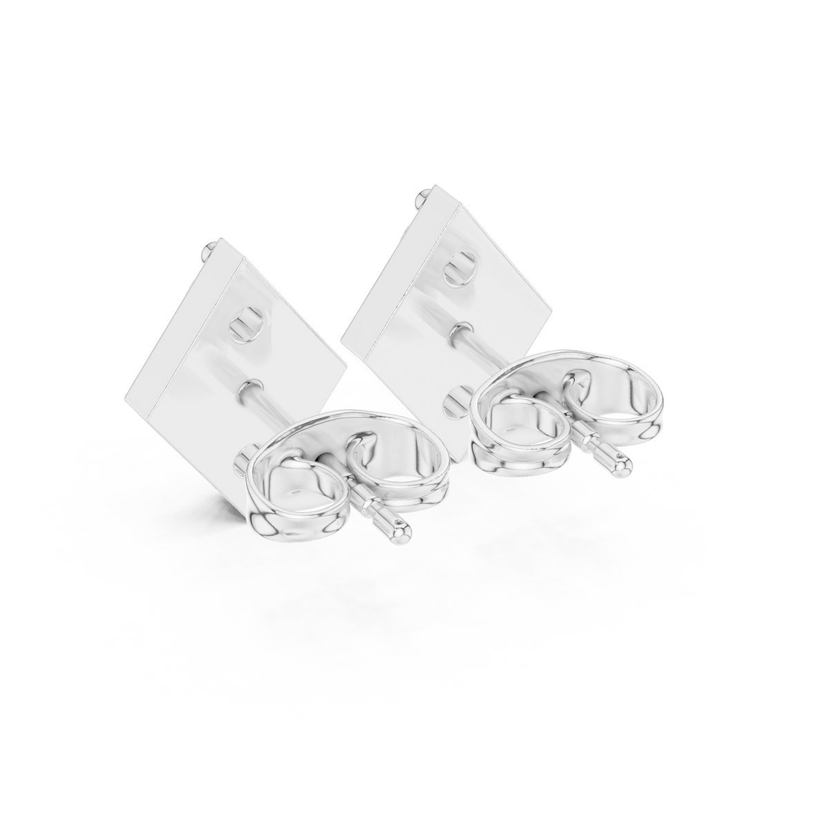 Prism Triad Diamond Geometric Studs