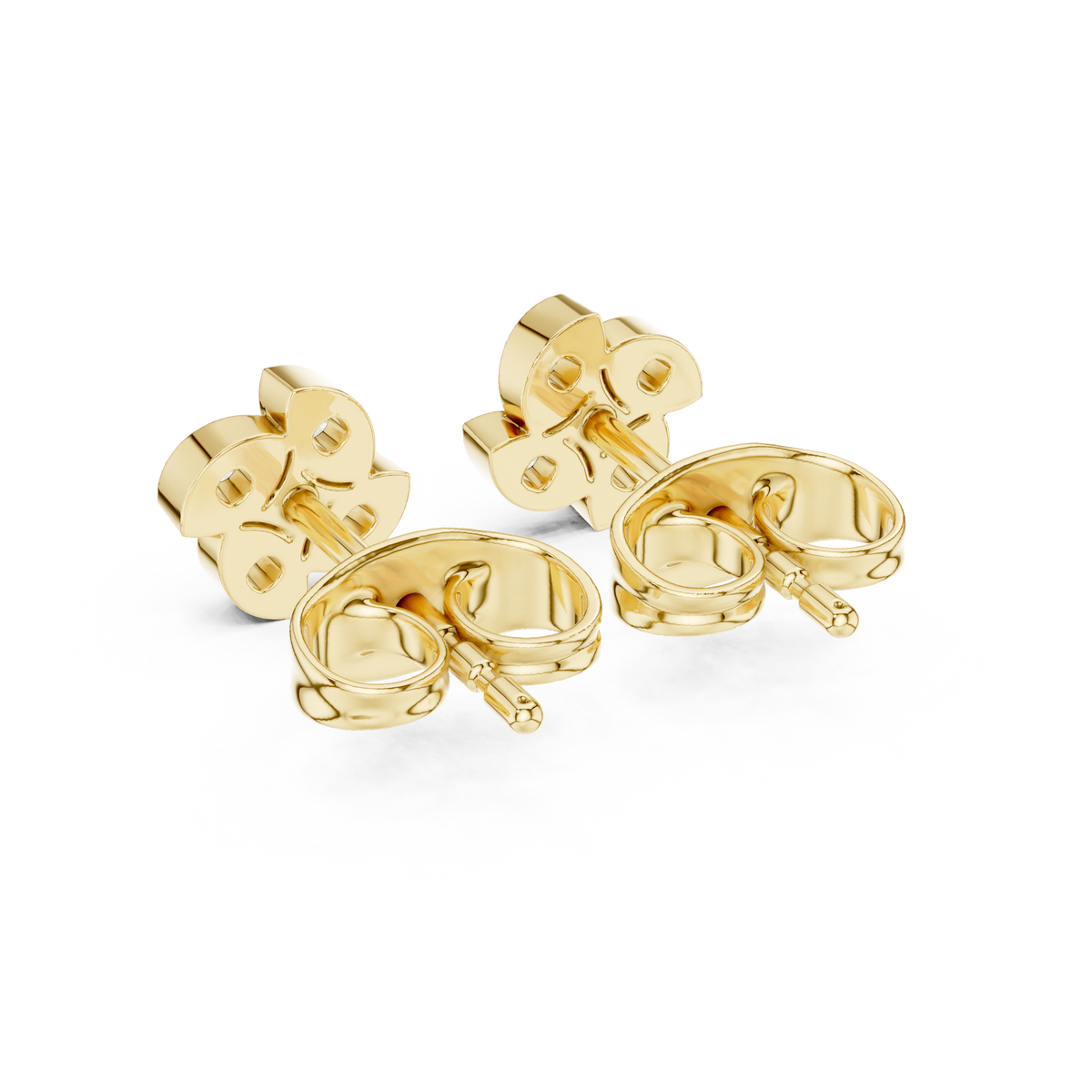 Luminous Clover Petal Diamond Studs