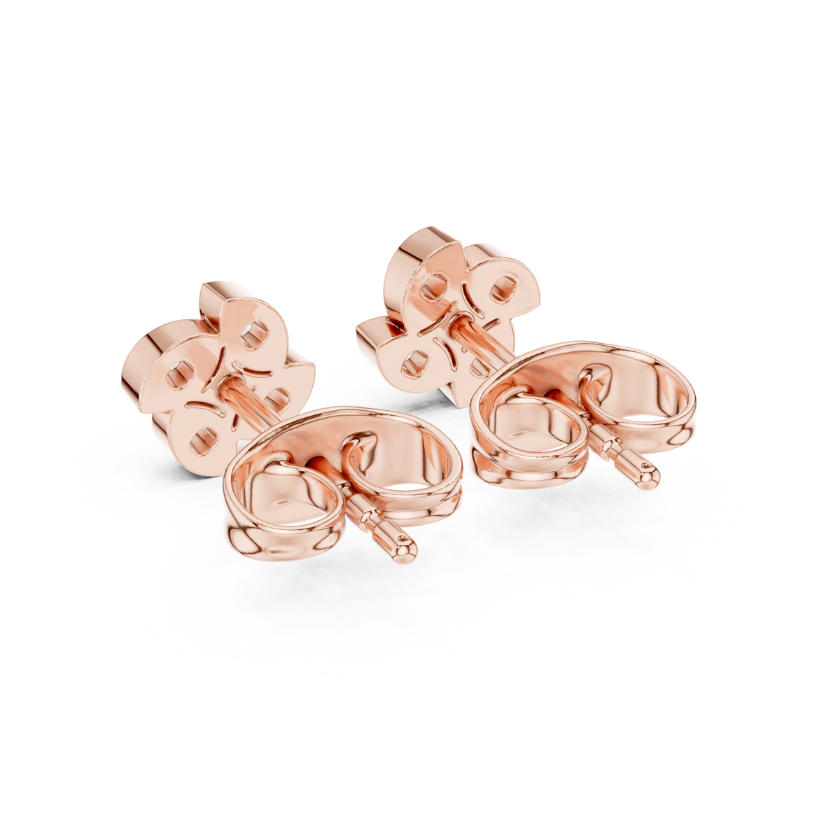 Luminous Clover Petal Diamond Studs