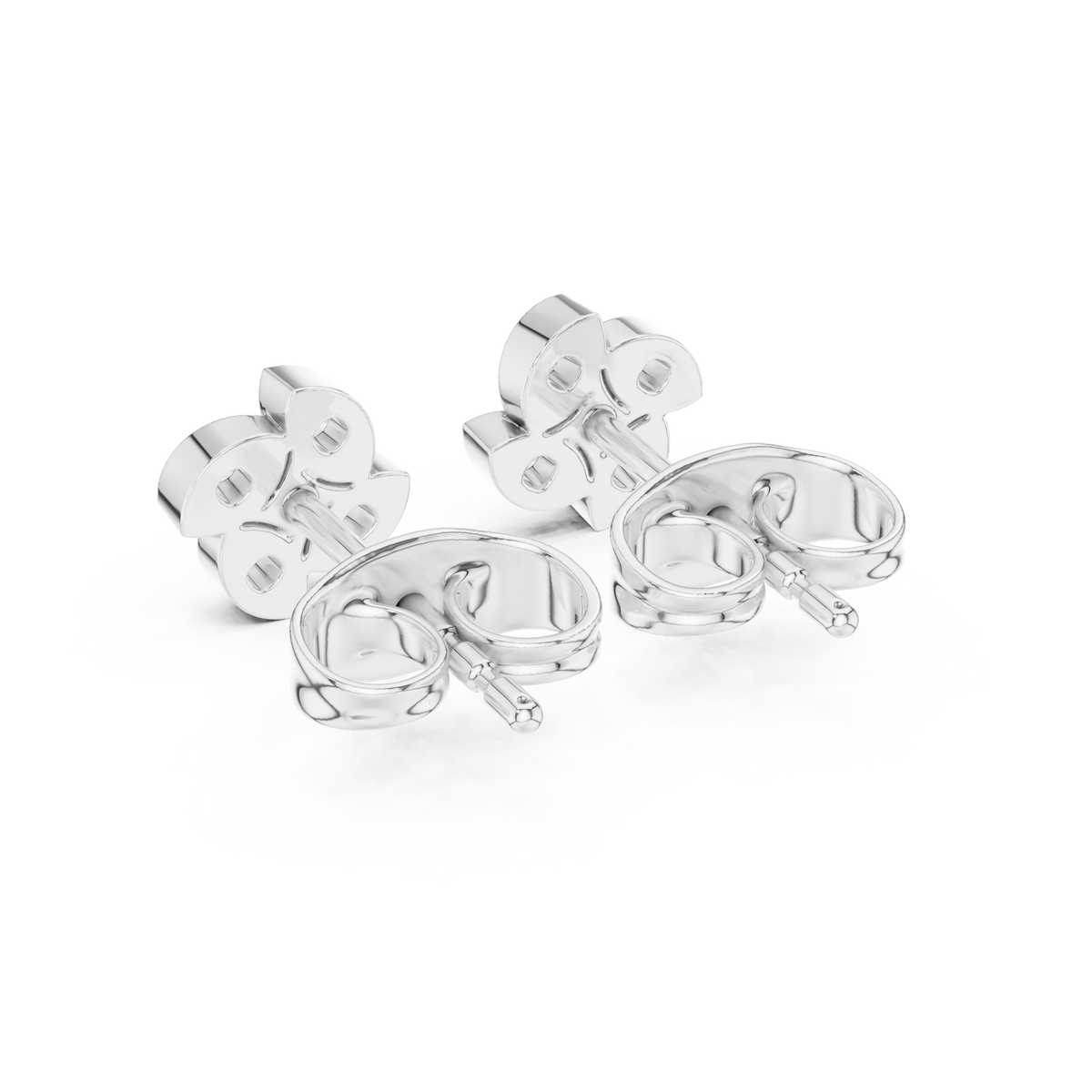 Luminous Clover Petal Diamond Studs
