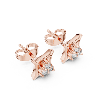 Regal Trifecta Frame Diamond Studs