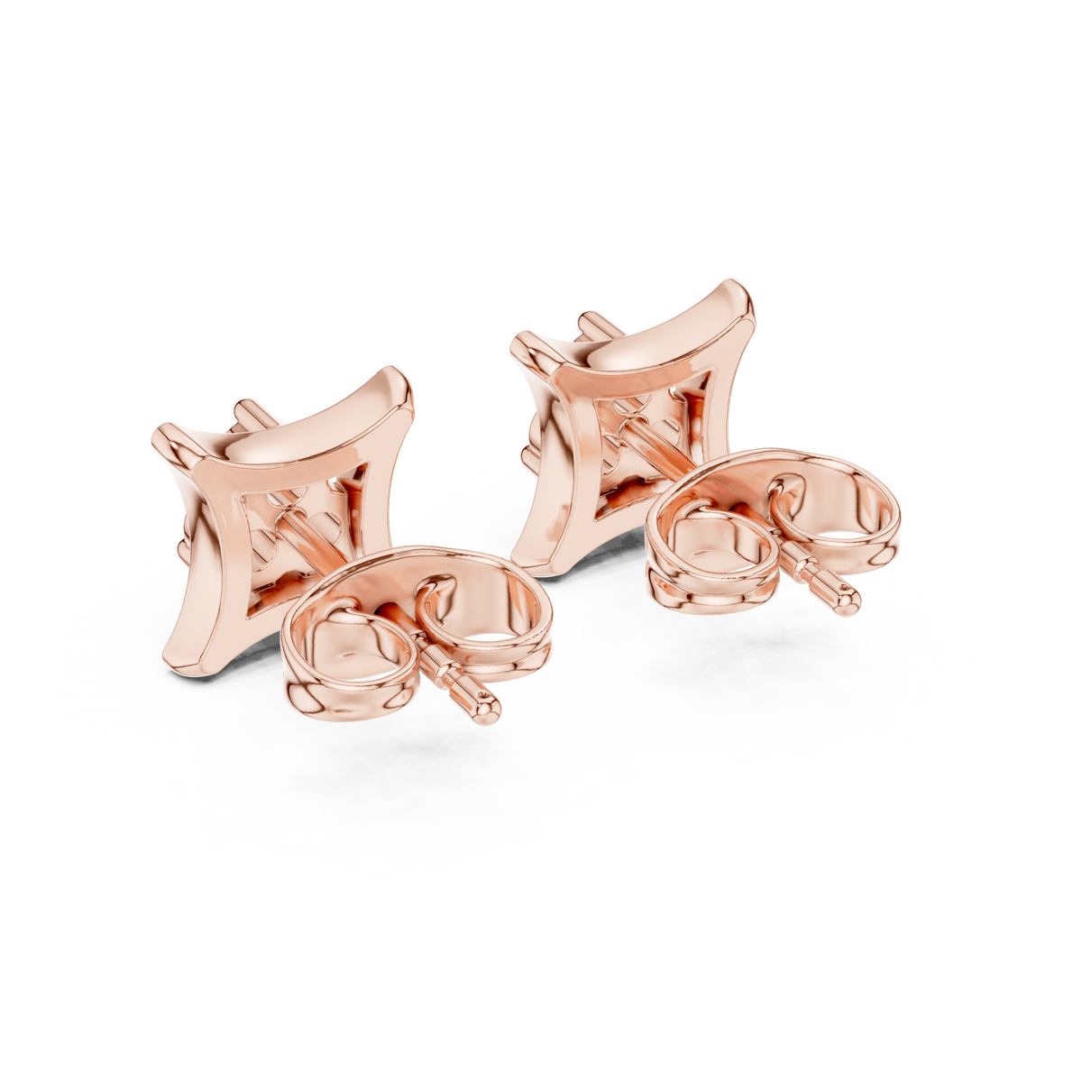 Regal Trifecta Frame Diamond Studs