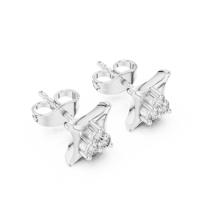 Regal Trifecta Frame Diamond Studs