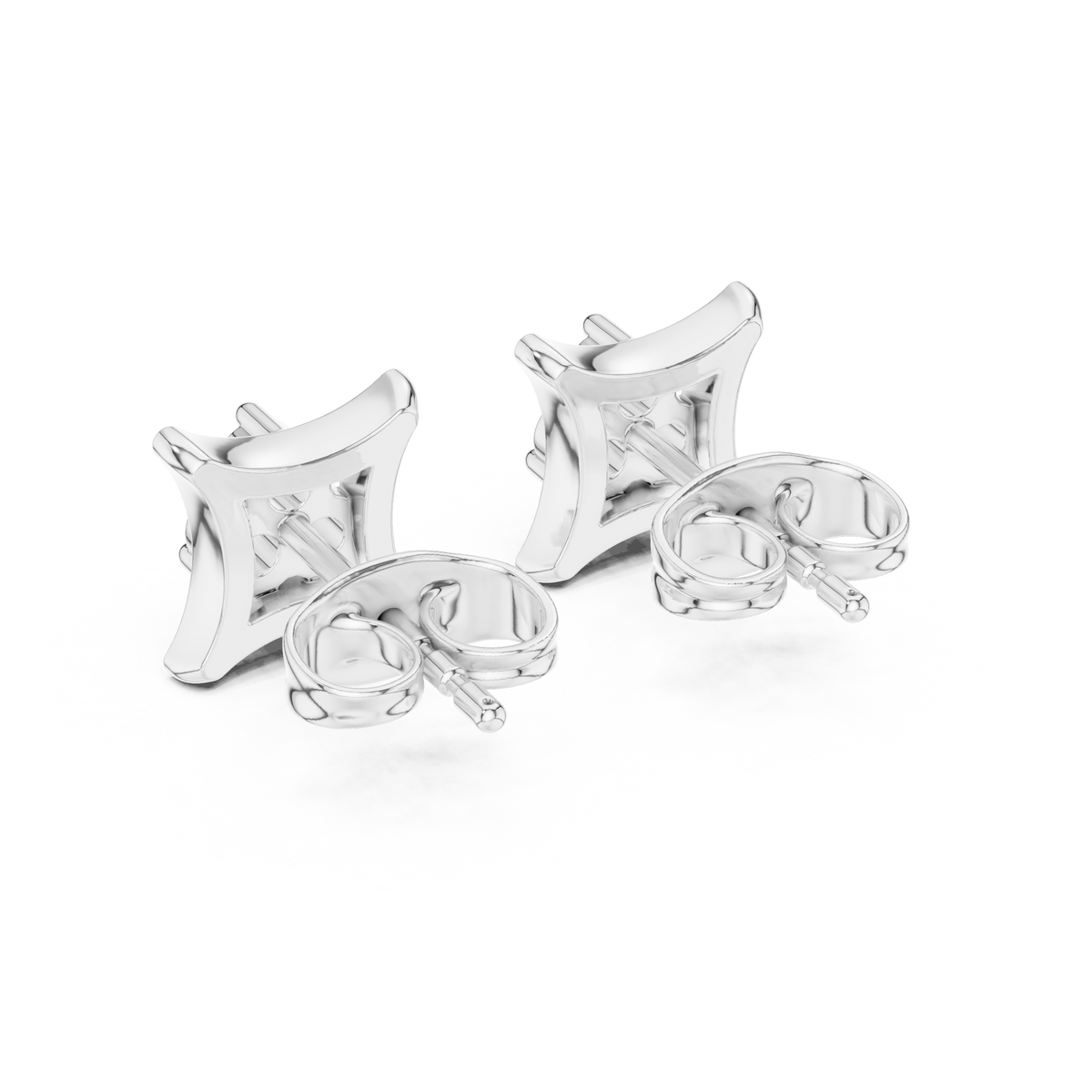 Regal Trifecta Frame Diamond Studs