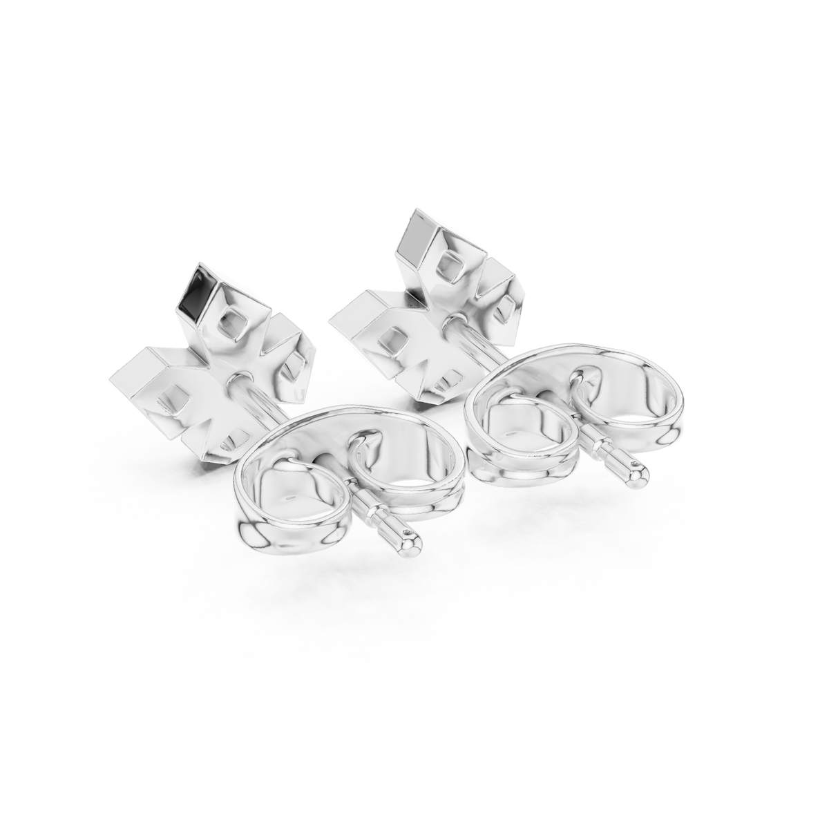 Regal Five Point Floral Diamond Studs