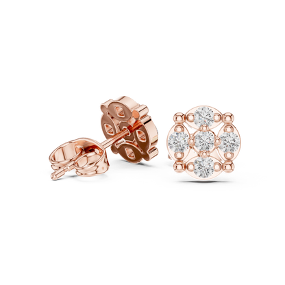Regal Fourfold Bloom Diamond Studs