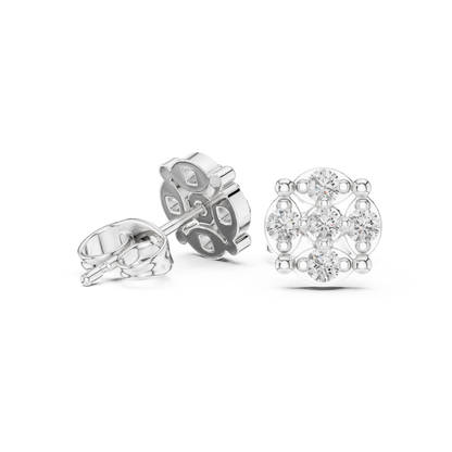 Regal Fourfold Bloom Diamond Studs