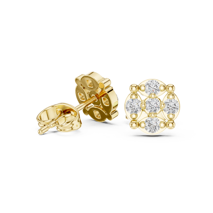 Regal Fourfold Bloom Diamond Studs
