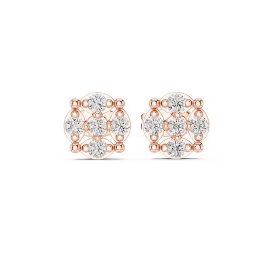 Regal Fourfold Bloom Diamond Studs