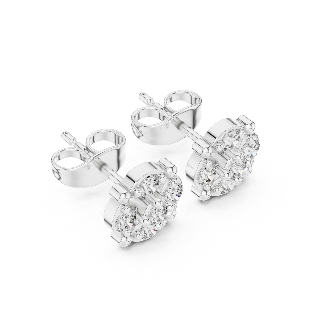 Regal Fourfold Bloom Diamond Studs