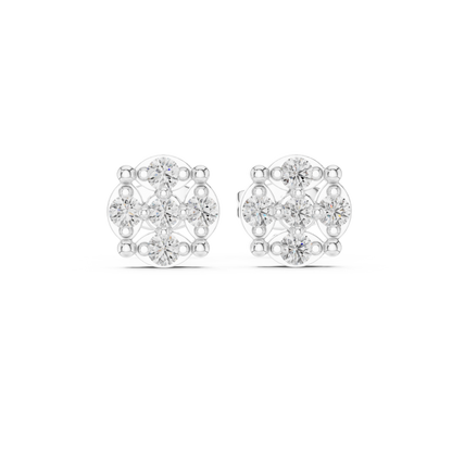 Regal Fourfold Bloom Diamond Studs