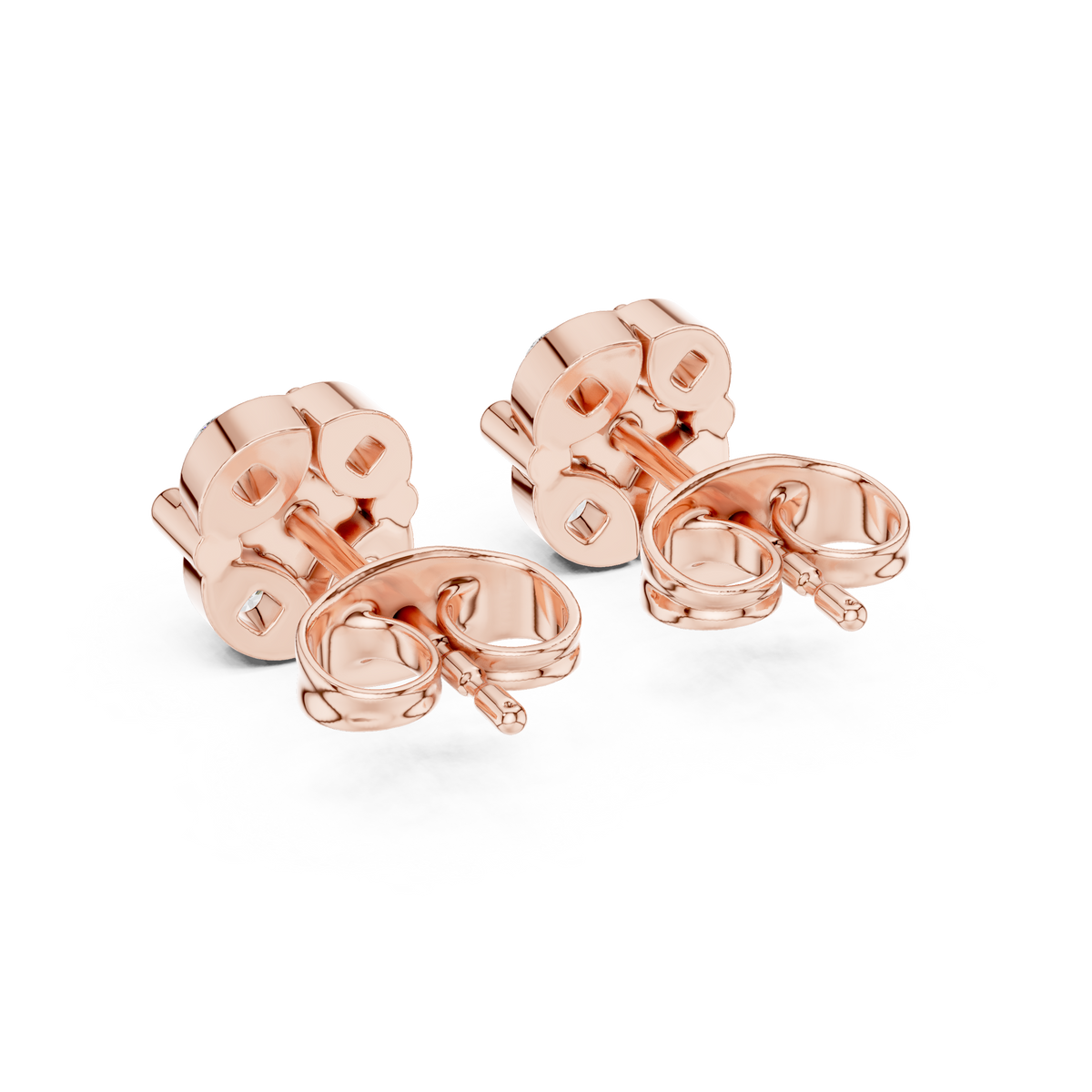 Fivefold Floral Frame Diamond Studs