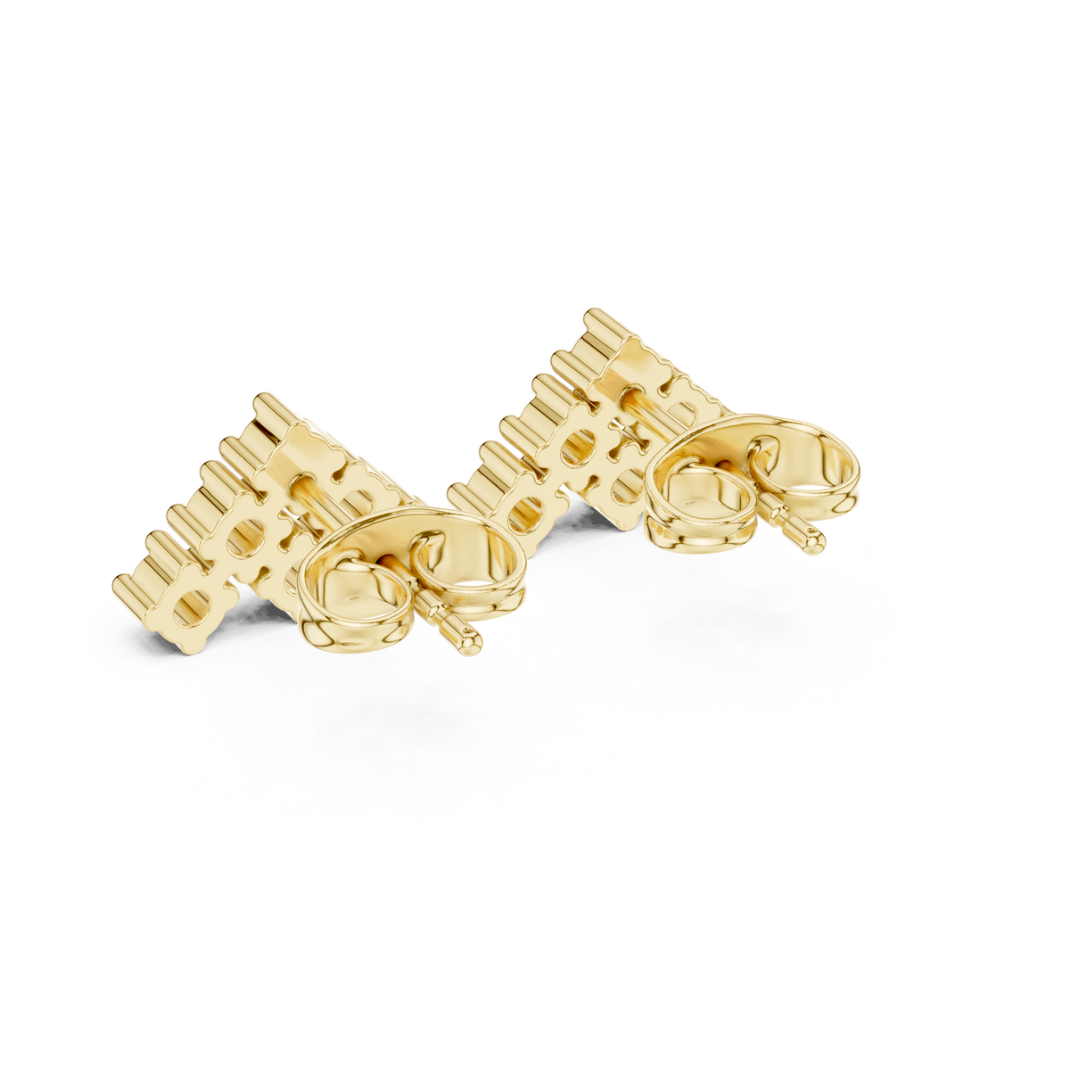 Regal Pyramid Cluster Diamond Studs
